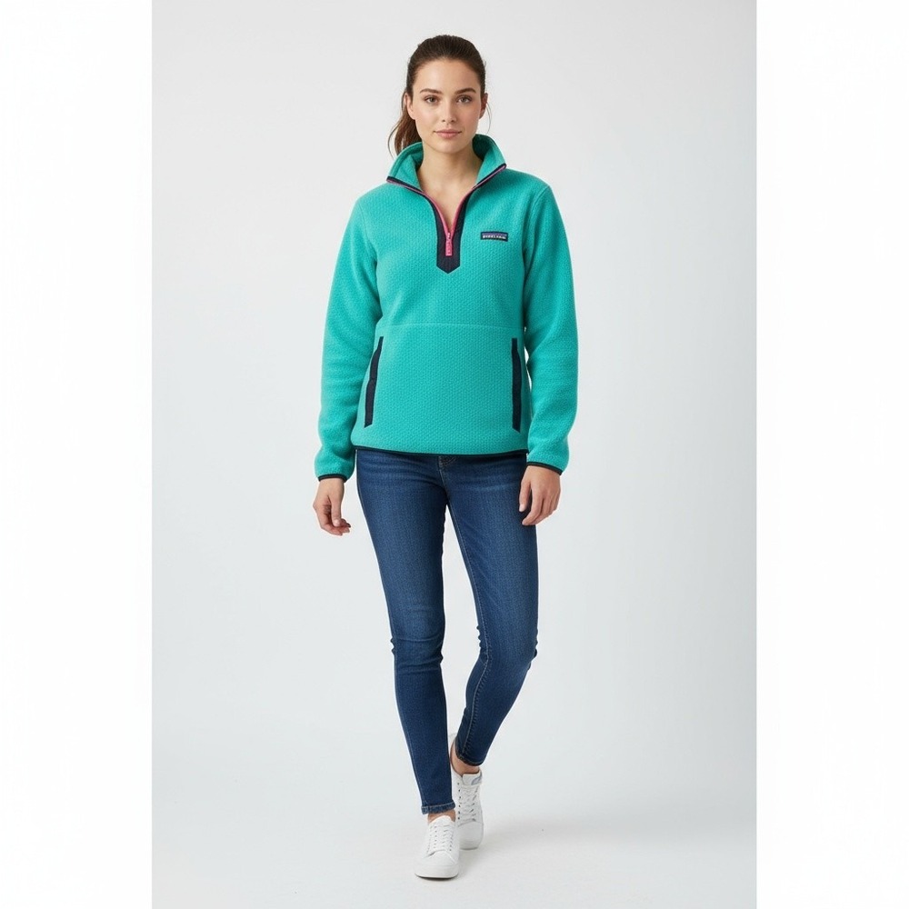 Patagonia Synchilla Snap-T Fleece Pullover Small Turquoise Vintage Made in USA